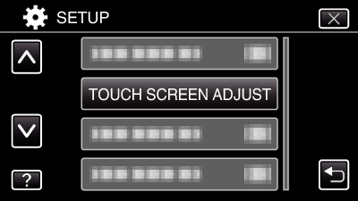 TOUCH SCREEN ADJUST